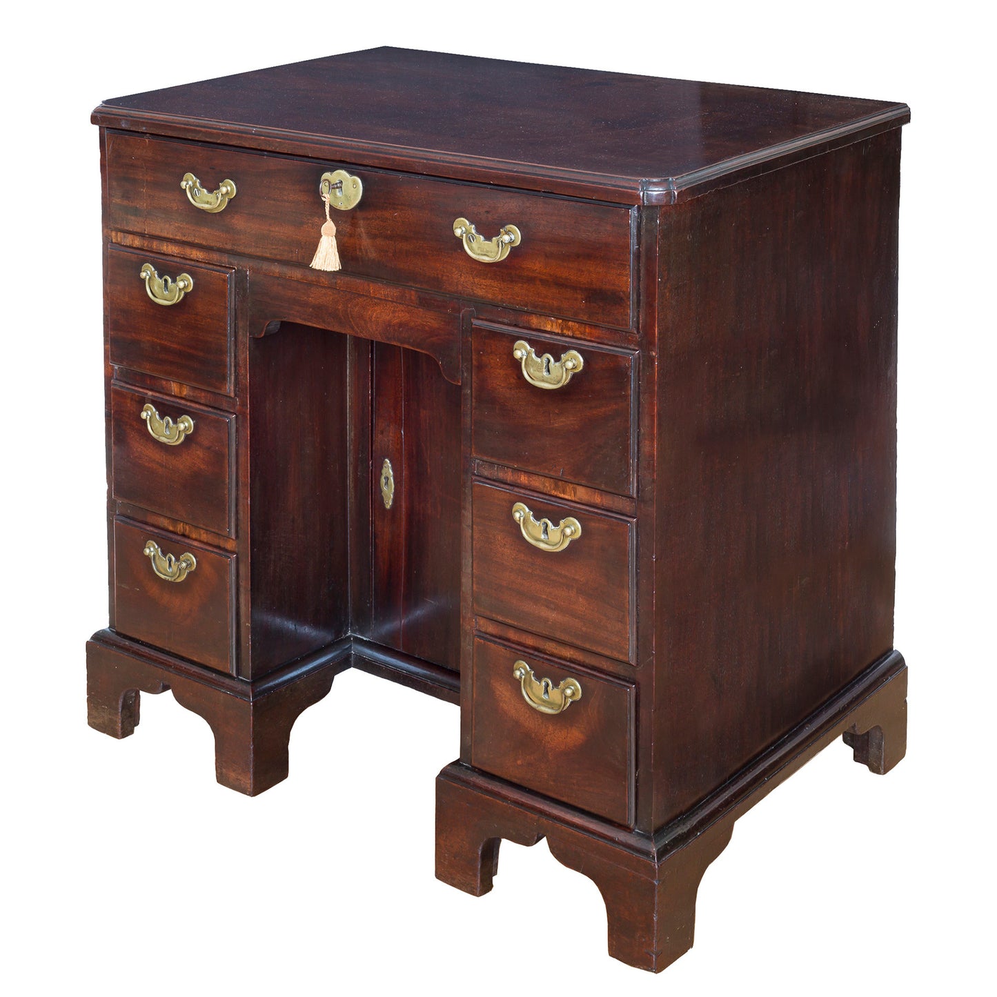 Fine George II Cuban Mahogany Kneehole Desk