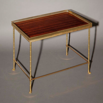 Midcentury Brass Cocktail Table in the style of Bagues