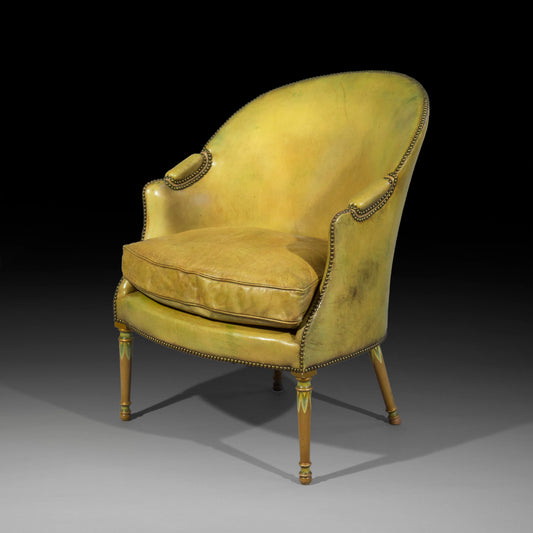 Fine 19th Century Leather Armchair