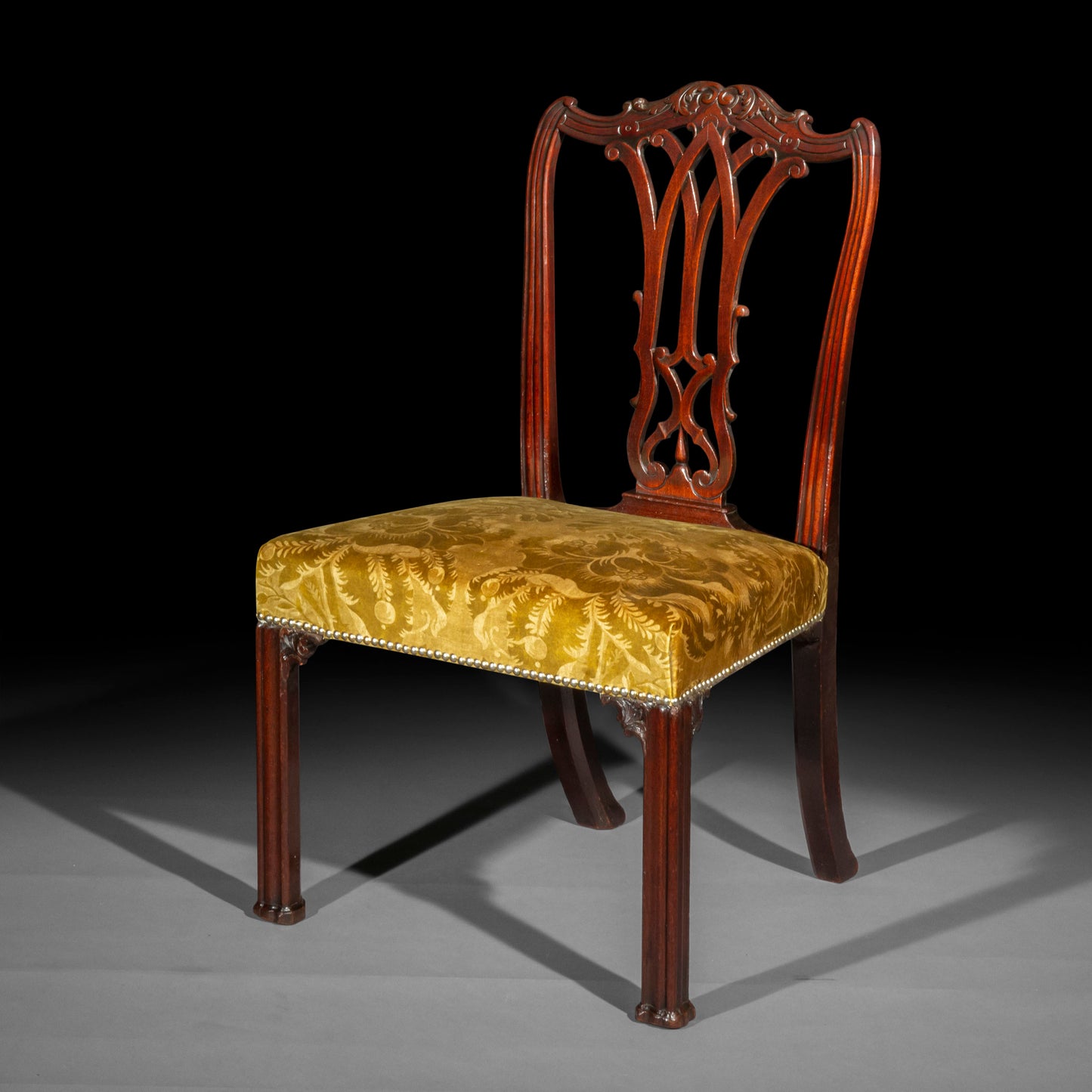 Fine George III Chippendale Mahogany Chair