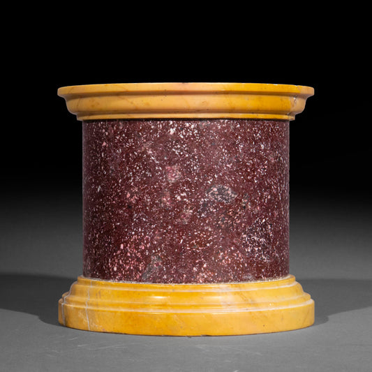 Large Grand Tour Red Porphyry Column