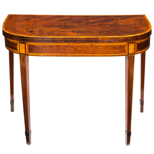 George III Mahogany Card Table