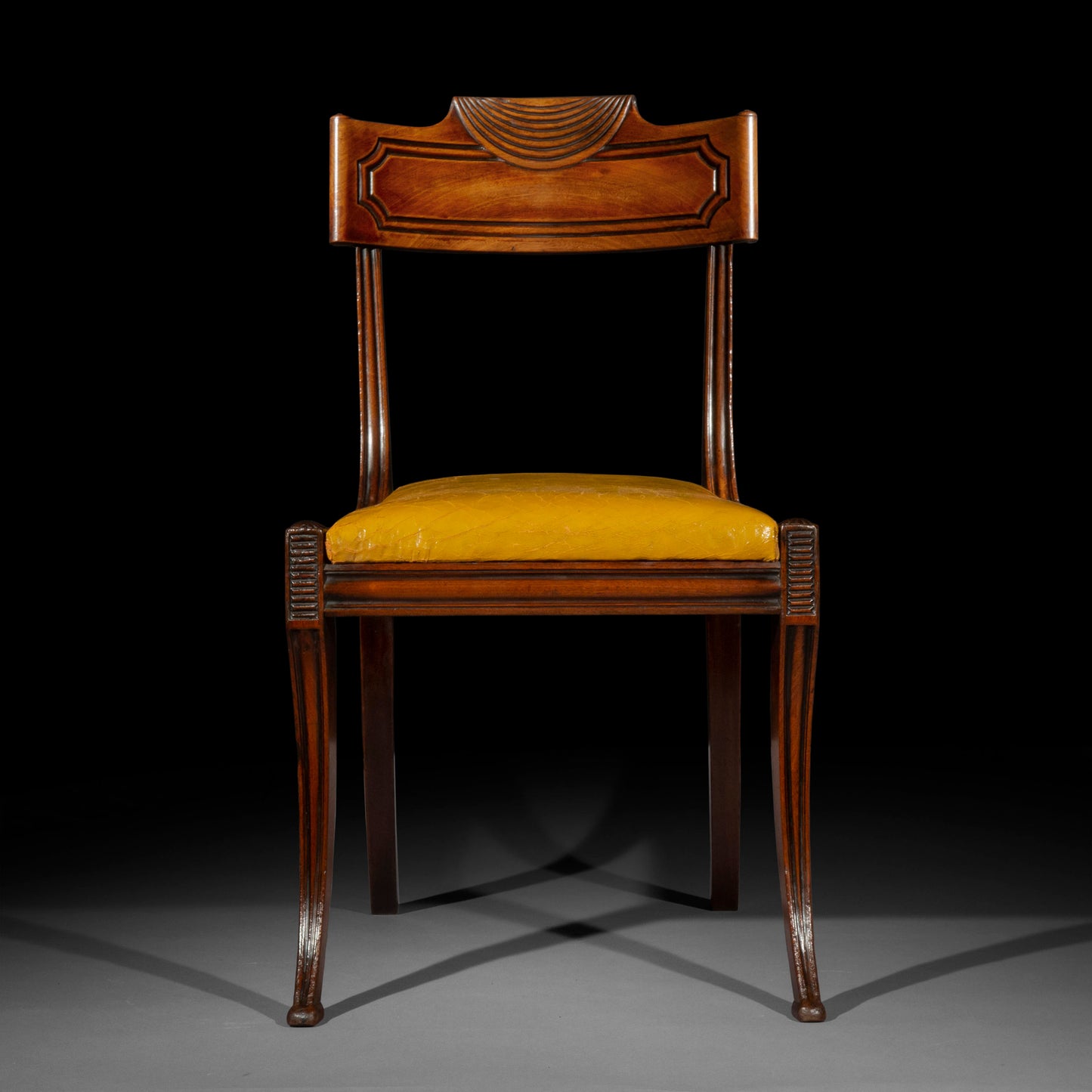 Pair of Regency Klismos Chairs, in the manner of Marsh and Tatham