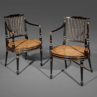 Pair of George III Garforth Armchairs, attributed to Gillows