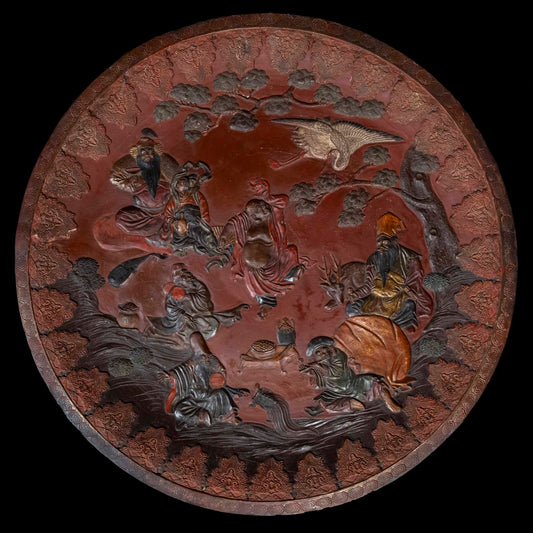 Monumental Japanese Pottery Dish