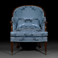 Large George III Bergere Armchair, Attributed to Thomas Chippendale