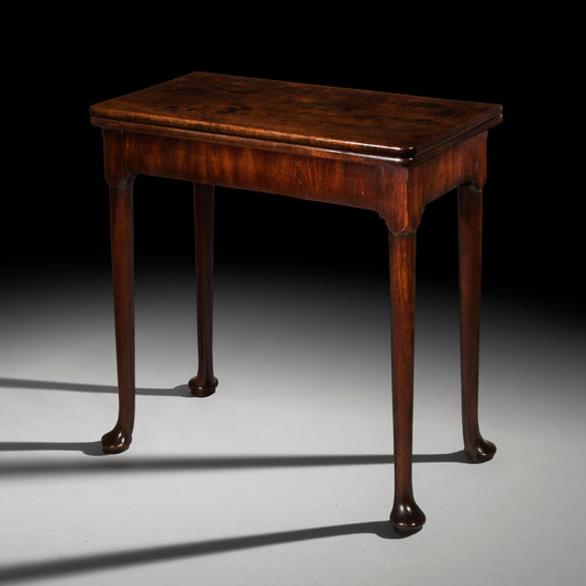 George II Walnut Card Table