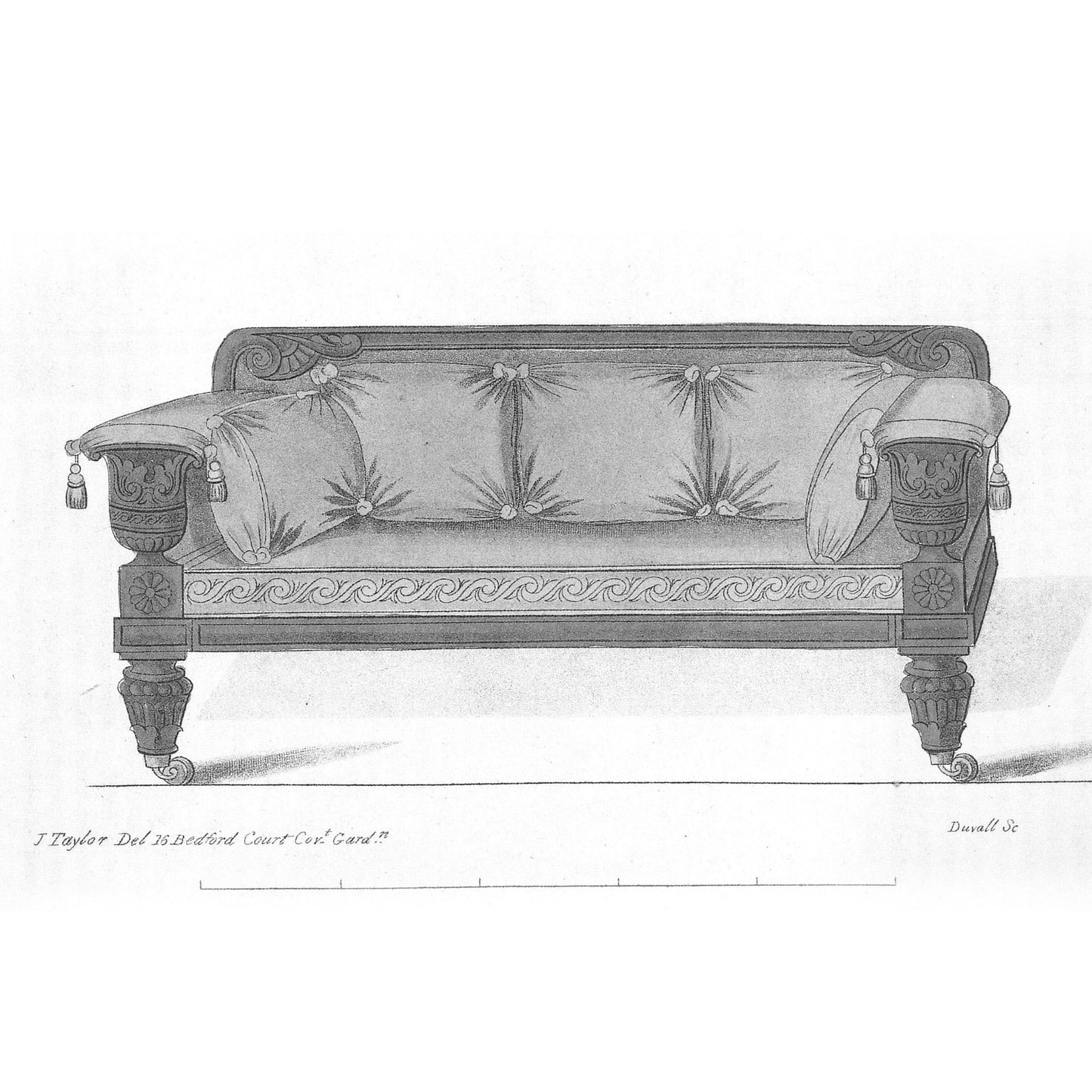 Fine Regency Mahogany Sofa, after a design by John Taylor