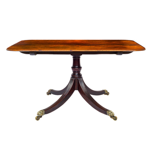 Fine George III Figured Mahogany Breakfast Table