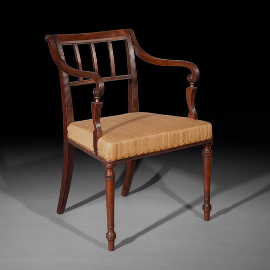 Fine George III Open Armchair