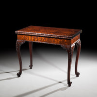 Fine George III Chippendale Mahogany Card Table