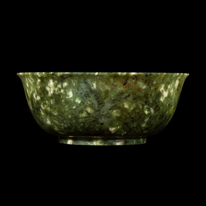 Massive Chinese Spinach Green Jade Bowl