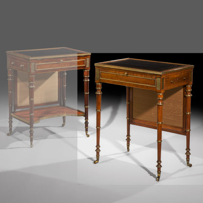 Fine Regency Rosewood Writing Table attributed to John McLean