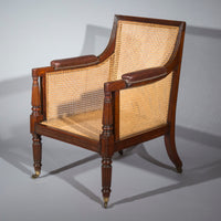 Regency Mahogany Library Armchair, attributed to Gillows