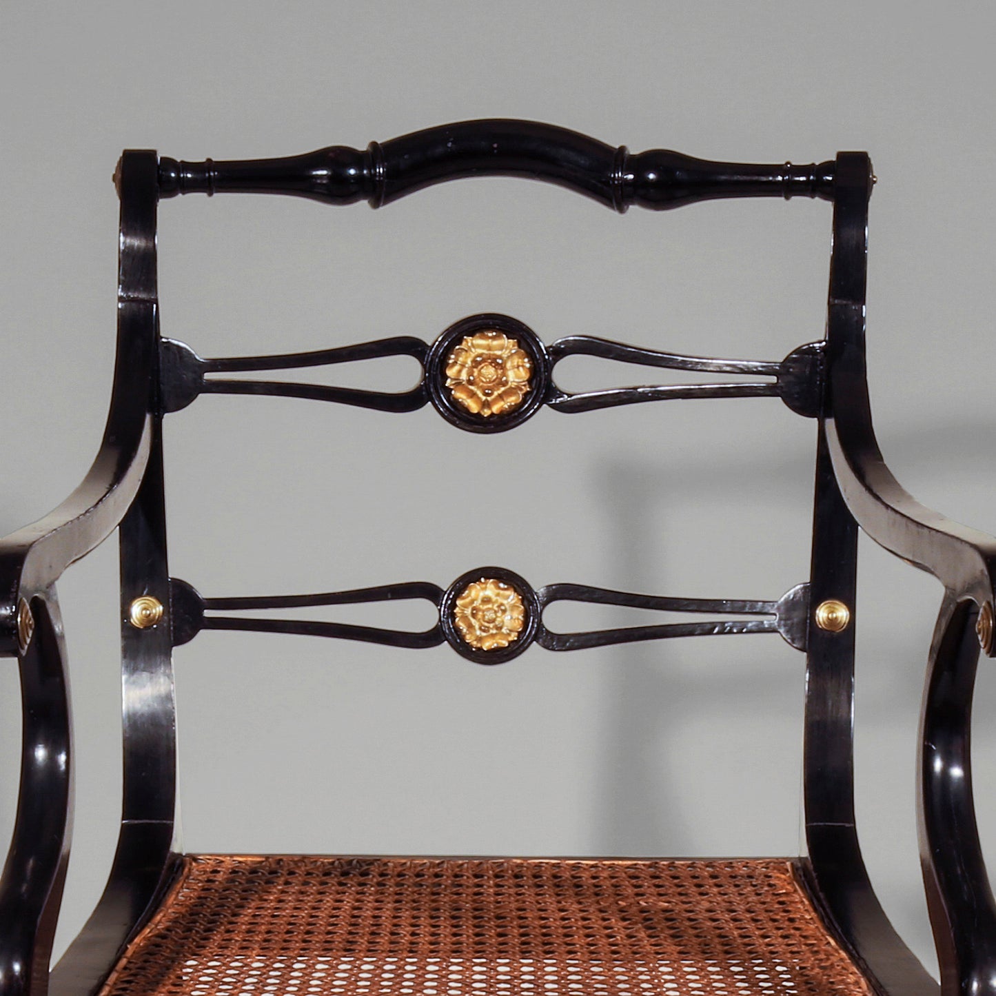 Set of Eight Regency Klismos Dining Chairs, by John Gee