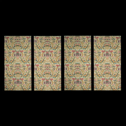 Set of Four Antique Textile Panels