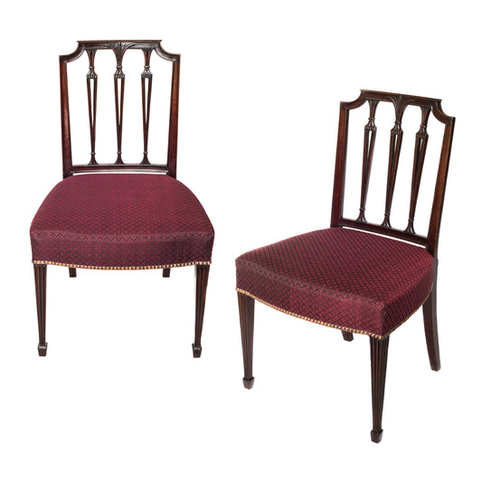 Fine Set of 19th Century Hepplewhite Style Chairs