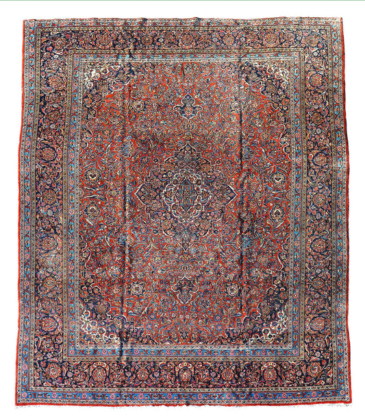 Fine Vintage Large Persian Kashan Carpet