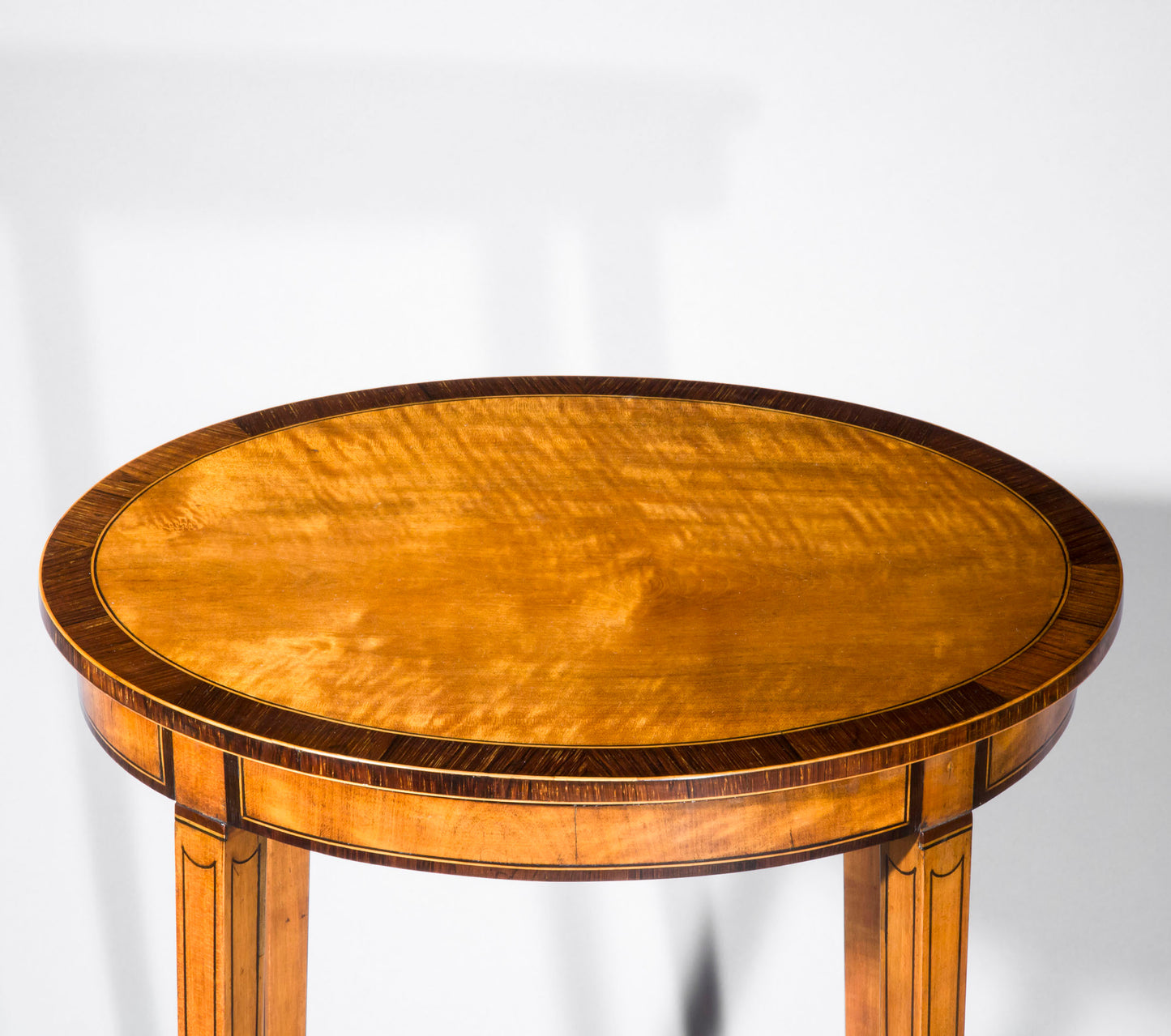 Fine Sheraton Style Satinwood Oval Table