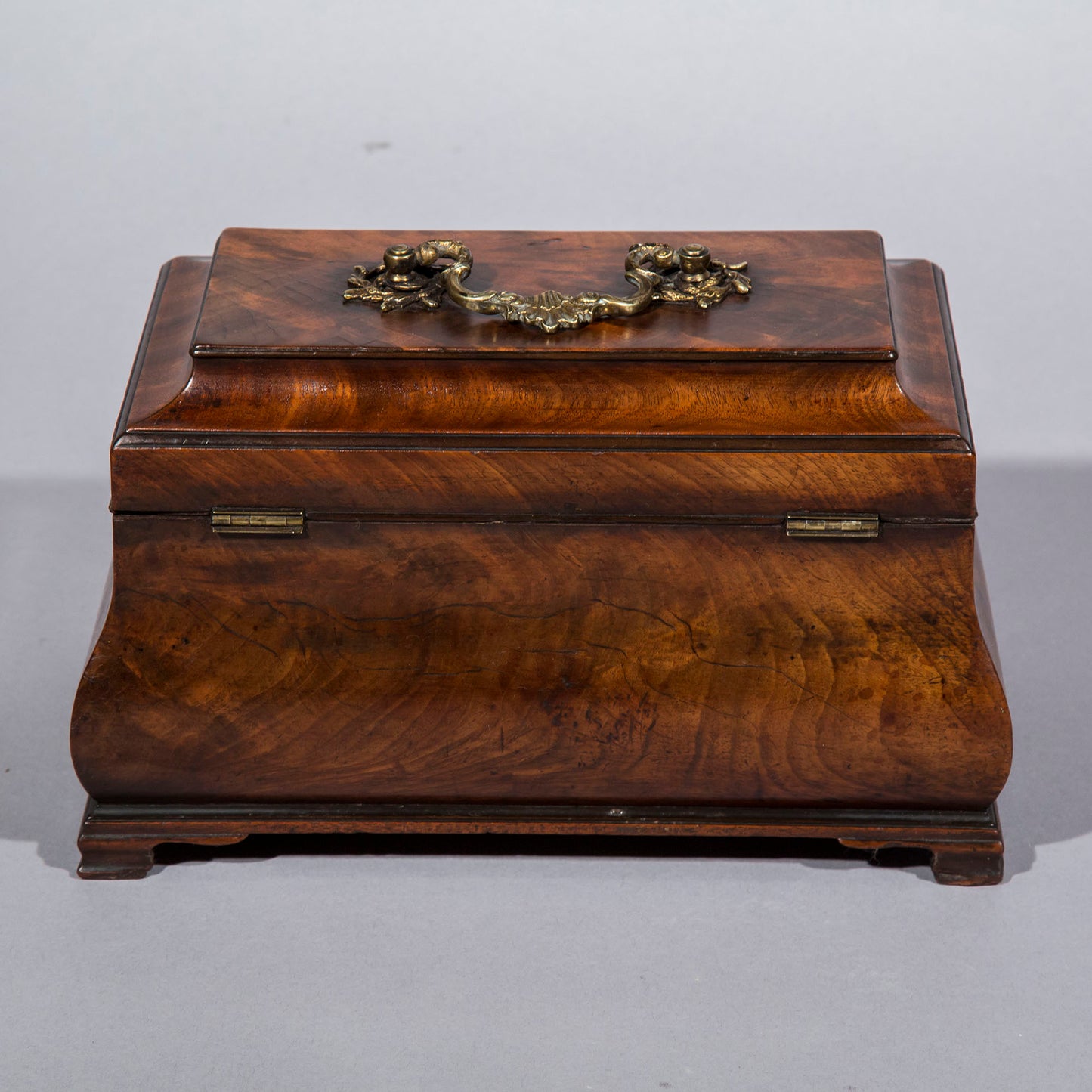 Pair of George III Chippendale Bombé Tea Caddies