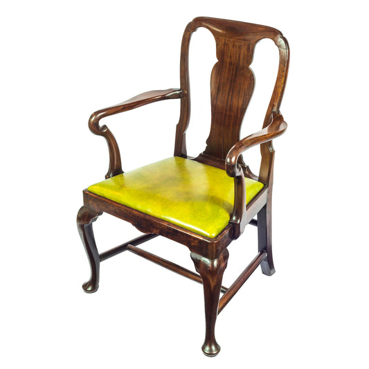 Superb George II Cuban Mahogany Open Armchair