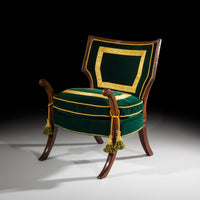 Rare Regency Officer's Klismos Armchair