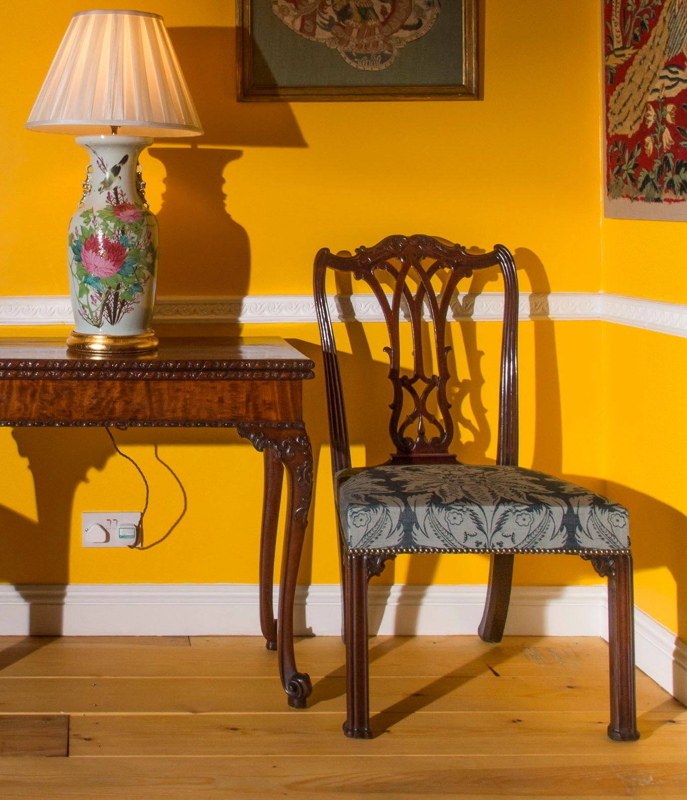 Fine George III Chippendale Mahogany Chair