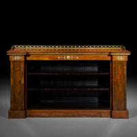 Fine Regency Ormolu Mounted Open Bookcase