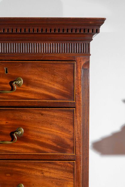 Fine Georgian Chippendale Chest on Chest