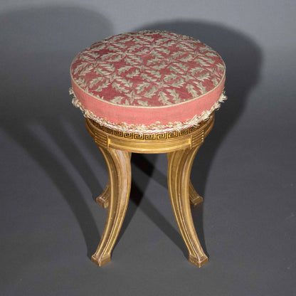 Powderham Castle: A Regency Giltwood Klismos Stool