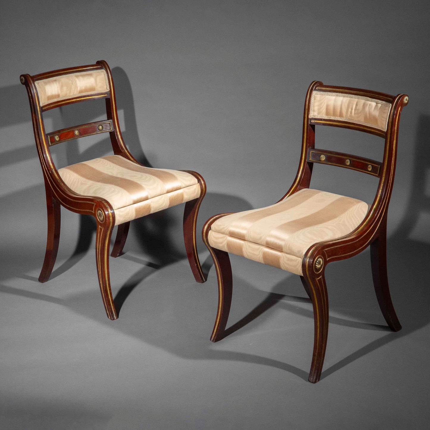 A Pair of Regency Klismos Chairs