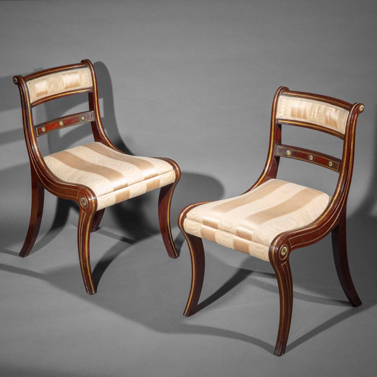 A Pair of Regency Klismos Chairs