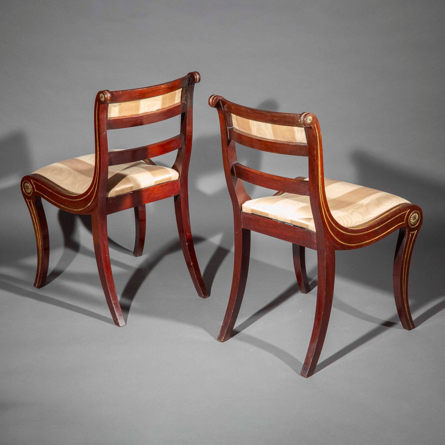 A Pair of Regency Klismos Chairs