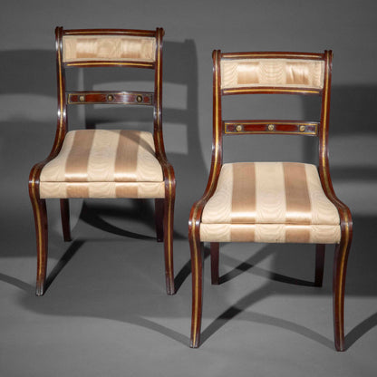 A Pair of Regency Klismos Chairs