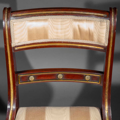 A Pair of Regency Klismos Chairs