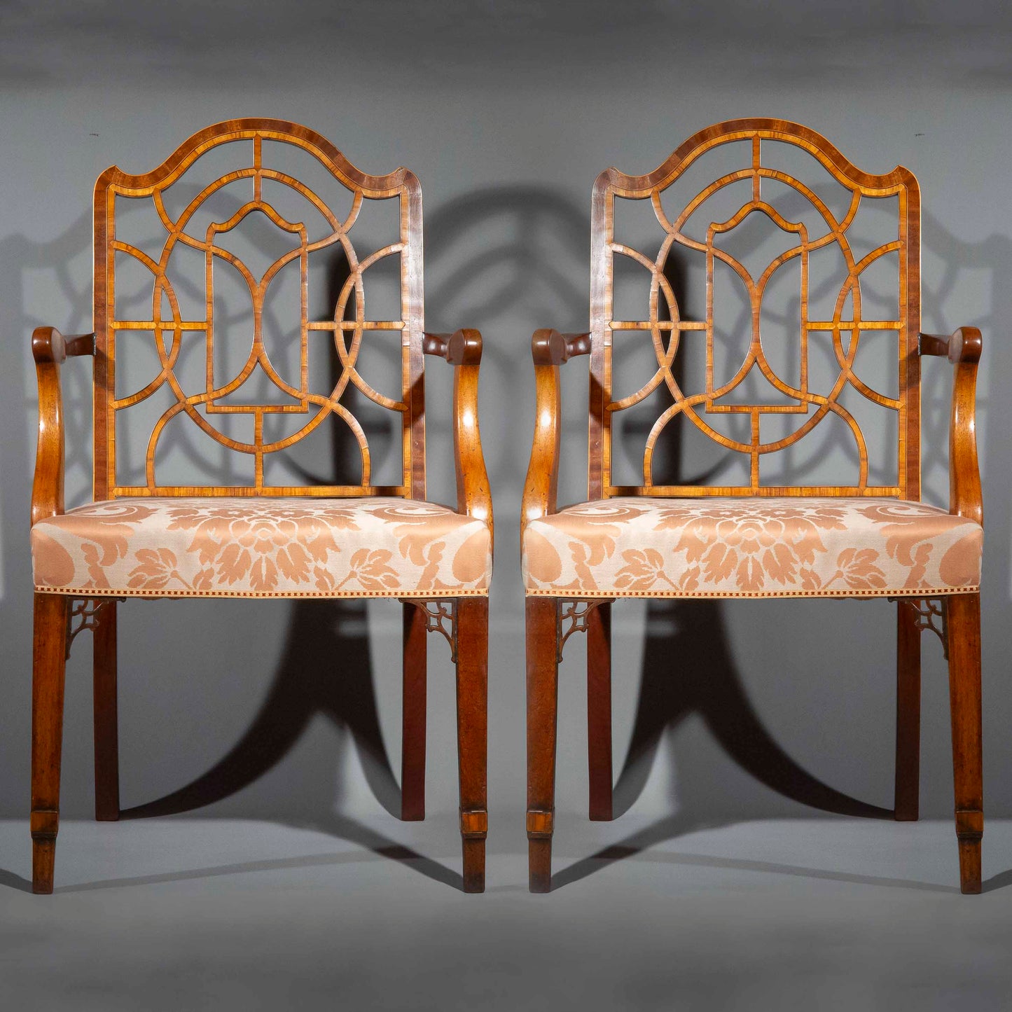 Pair of Large Georgian Armchairs