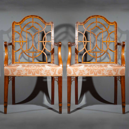 Pair of Large Georgian Armchairs