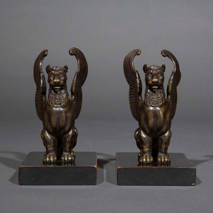 Early 19th Century Bronze Figures of Griffins