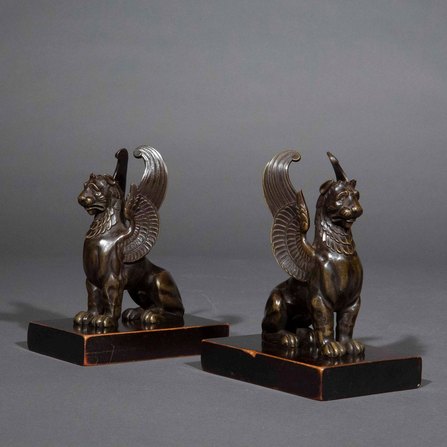 Early 19th Century Bronze Figures of Griffins