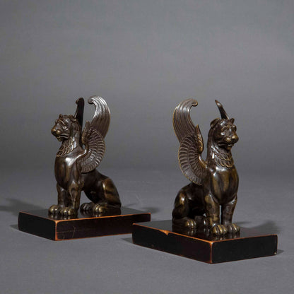 Early 19th Century Bronze Figures of Griffins