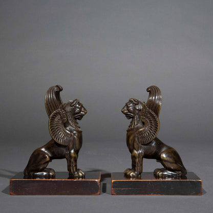 Early 19th Century Bronze Figures of Griffins