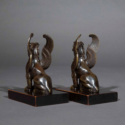 Early 19th Century Bronze Figures of Griffins
