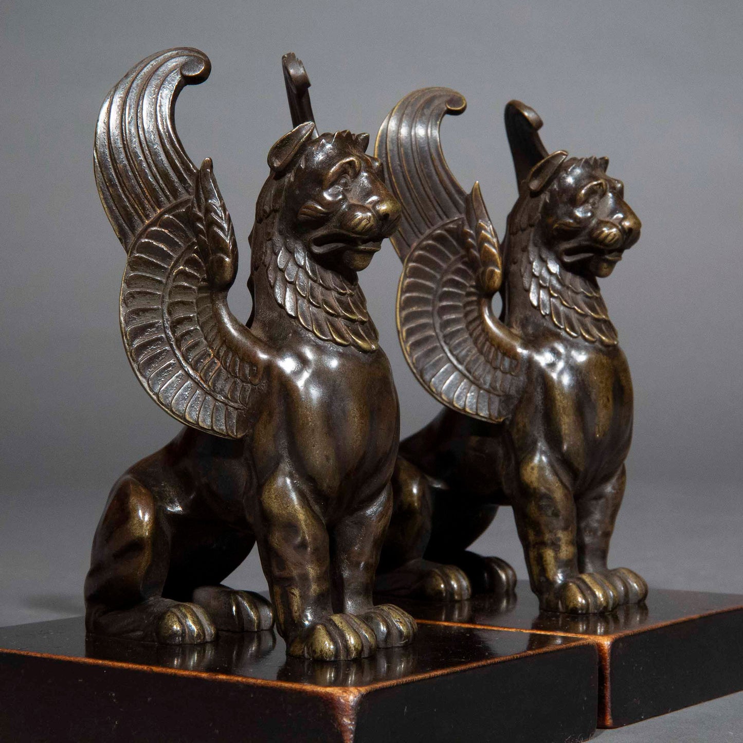 Early 19th Century Bronze Figures of Griffins