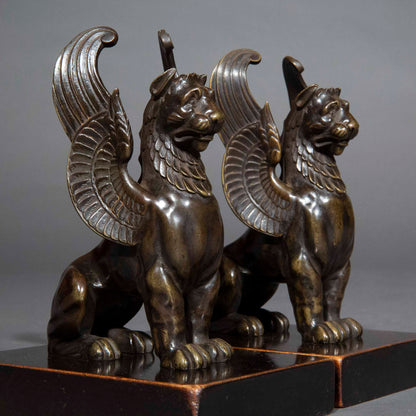 Early 19th Century Bronze Figures of Griffins