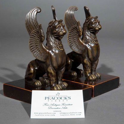 Early 19th Century Bronze Figures of Griffins