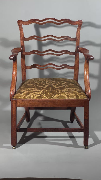 18th Century Ladder-Back Armchair