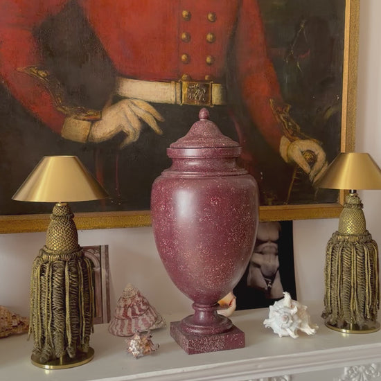 Large 18th Century Imperial Red Porphyry Vase