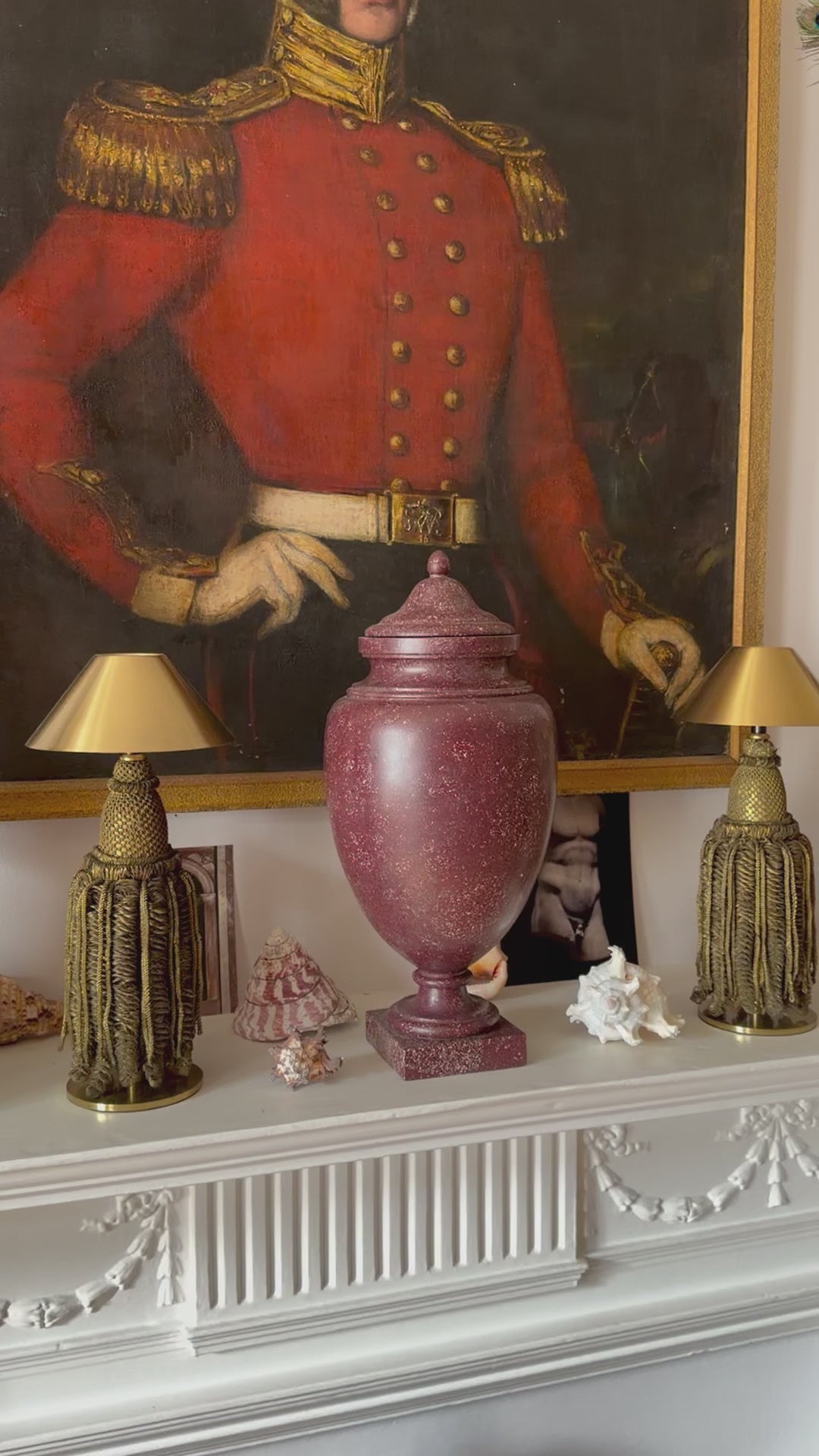 Large 18th Century Imperial Red Porphyry Vase