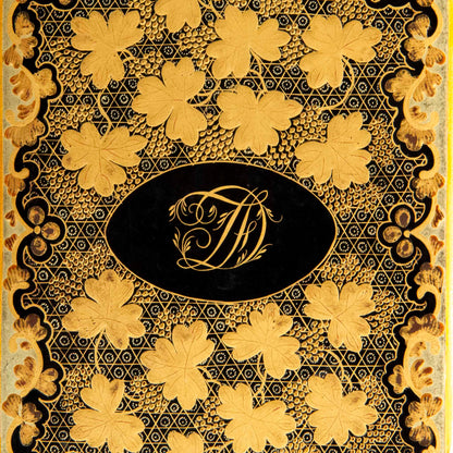 19th Century Chinoiserie Lacquer Boxes Monogrammed DF